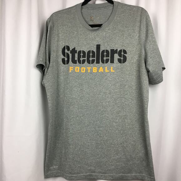 NFL NIKE Dri-Fit Pittsburg Steelers T-shirt  L - Picture 1 of 6